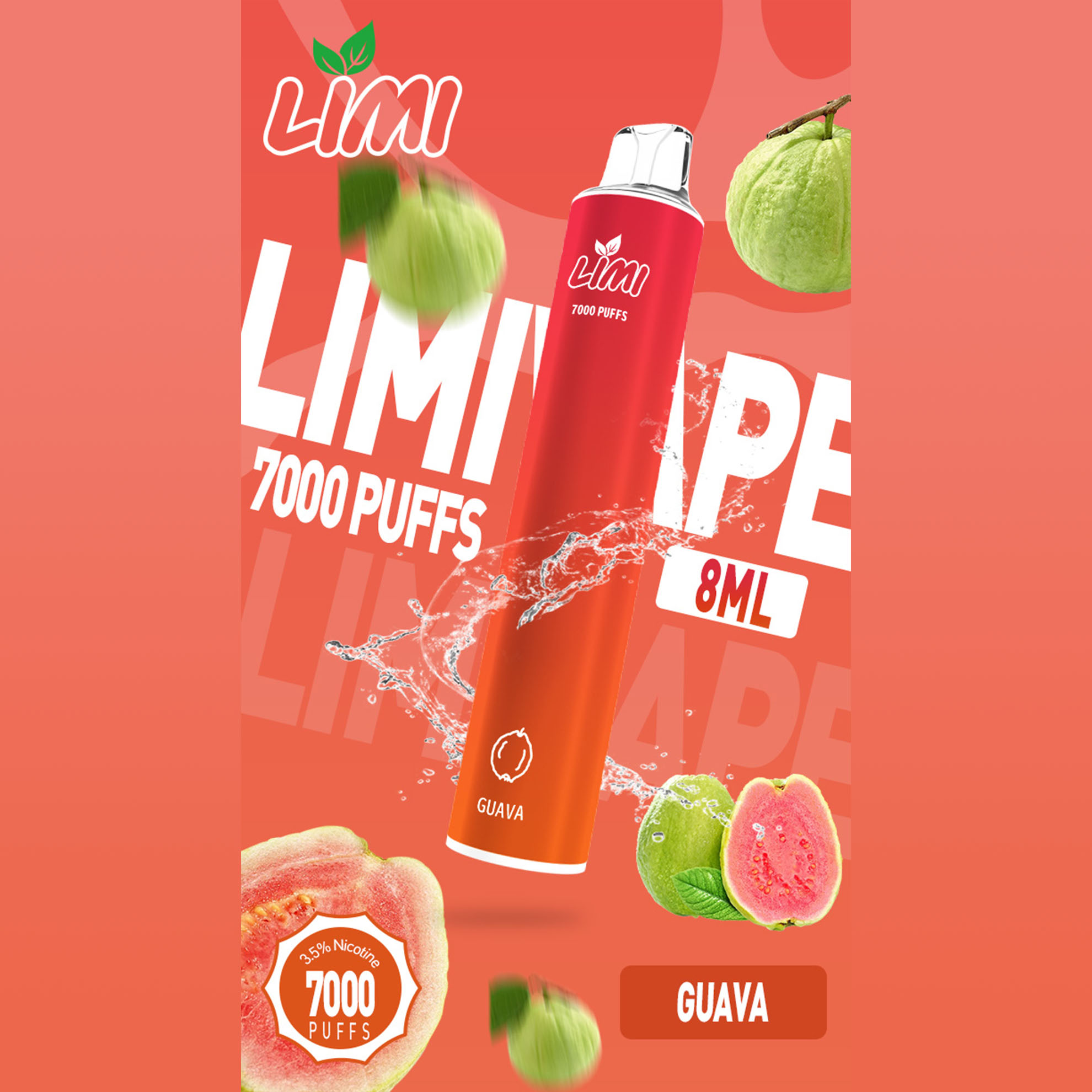 ★LIMI★芭樂★ 一次性電子煙｜拋棄式電子菸｜7000口 發光設計
