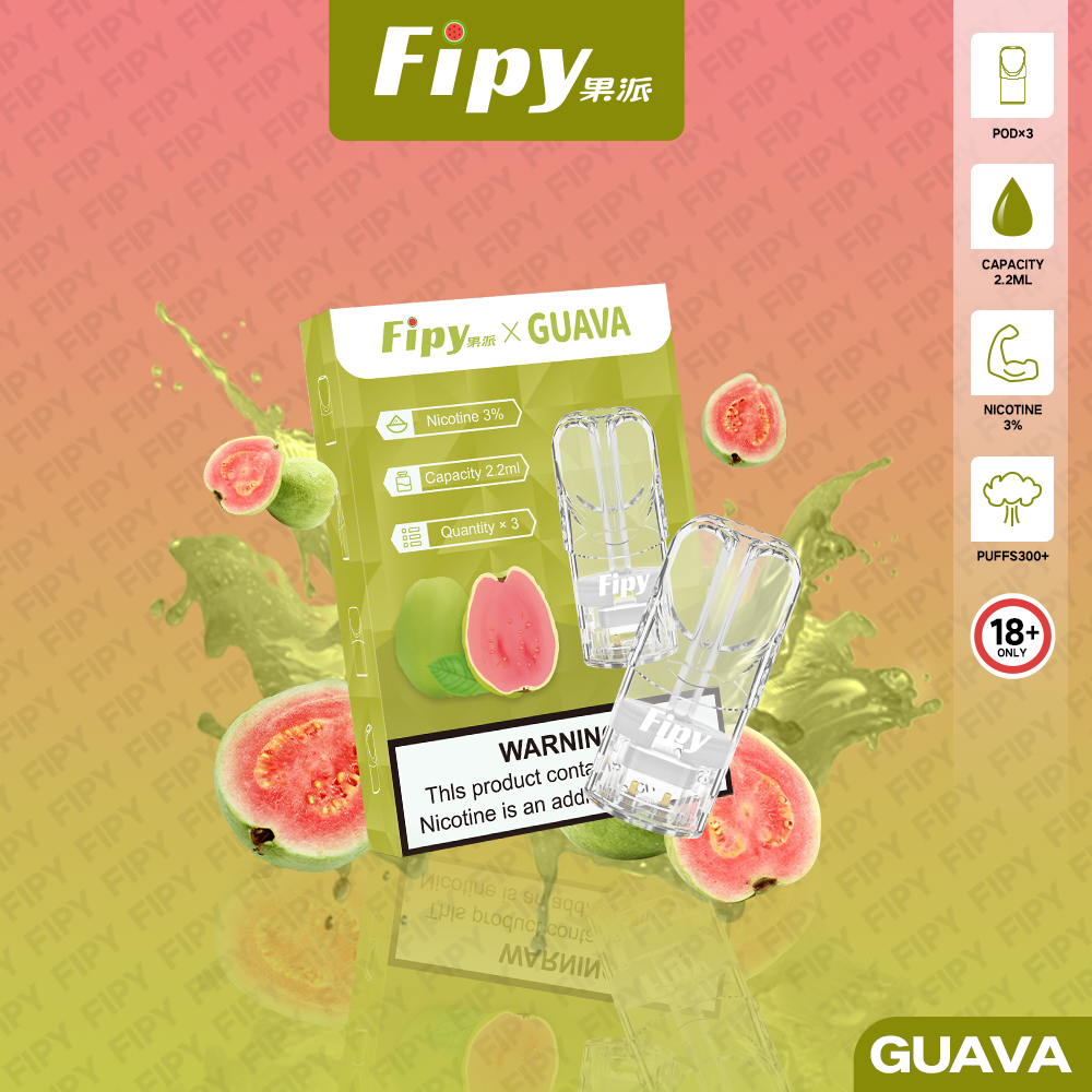 ★Fipy 果派★芭樂★ 一代透明霧化彈｜一代通用煙彈｜電子煙煙彈
